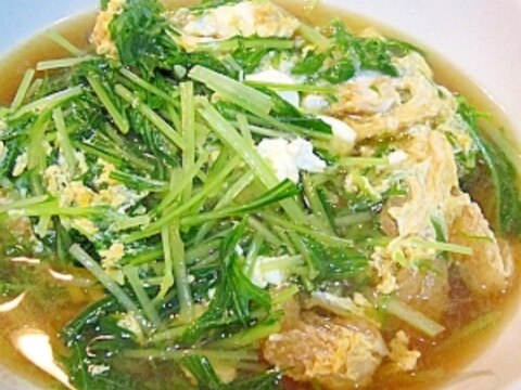 ５分でできる！水菜の卵とじ